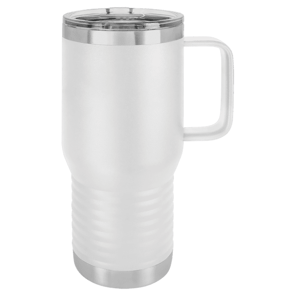 Polar Camel 20 oz. white Vacuum Insulated Travel Mug with Slider Lid
